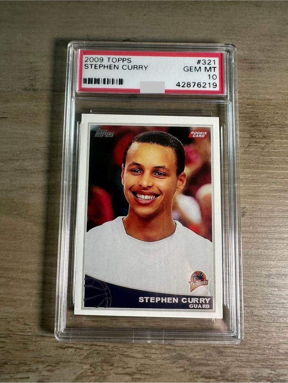 Stephen Curry Rookie Gem Mint 10 2009 Topps #321 Novelty Basketball Card